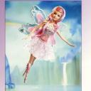 Fata d'inverno Rosa Barbie Bambola